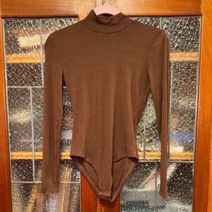 Cider Chocolate Long Sleeve Bodysuit Size XS